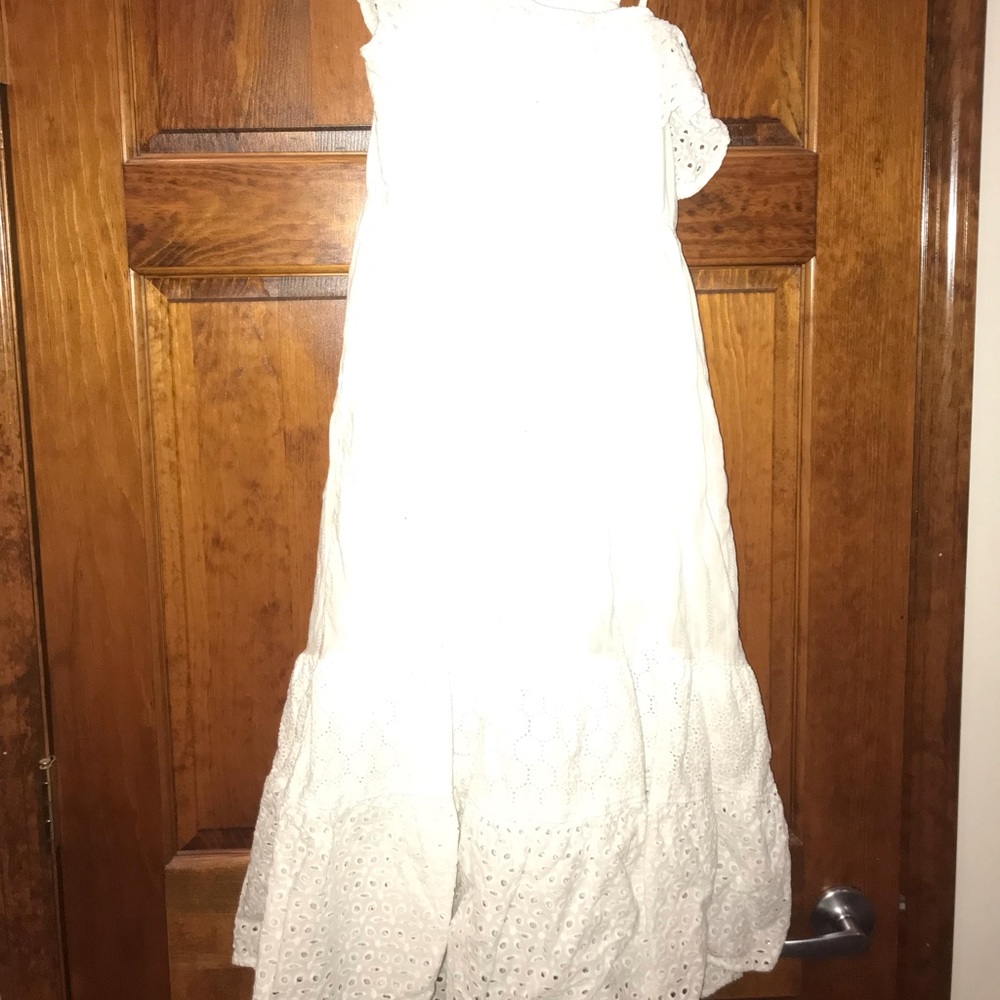 Preteen summer white dress